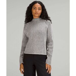 Lululemon Athletica Cotton-Cashmere Blend Mock Neck Sweater Women's Size 6